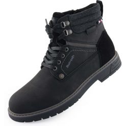 Buty męskie 11789 czarne botki skóra syntetyczna, zamek boczny. Czarne botki męskie Refresh, bez wzorów, z gumy, sportowe, bez zapięcia. Za 362.99 zł.