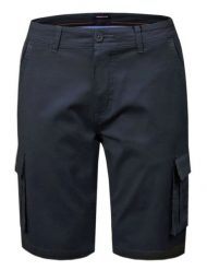 Krótkie Spodenki Męskie, Szorty - PAKO JEANS - Granat - Boczne Kieszenie (Cargo). Szorty męskie Pako Jeans, na lato, m, bez wzorów, z bawełny, klasyczne. Za 209.00 zł.