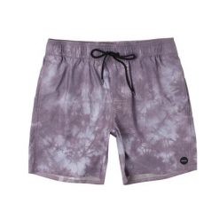 Spodenki kąpielowe męskie RVCA Manic. Fioletowe kąpielówki męskie RVCA, l, bez wzorów, z gumy, do pływania. Za 138.49 zł.