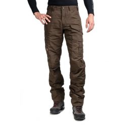 Spodnie trekkingowe męskie Fjallraven Barents Pro. Brązowe spodnie sportowe męskie Fjällräven, na lato, m, bez wzorów, trekkingowe. Za 849.00 zł.