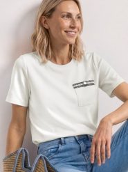 Street One Koszulka Kobiety biały, 36. Białe t-shirty damskie Street One, bez wzorów, street, bez kołnierzyka. Za 149.95 zł.