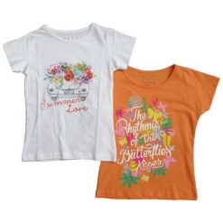 Carodel Komplet Koszulek Dziewczęcych 104 Pomarańczowe. T-shirty i topy dla dziewczynek Carodel. Za 48.00 zł.