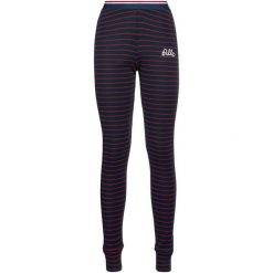 Spodnie termoaktywne damskie ODLO Active Warm Originals Stripes Bl Bottom Long. Czerwone spodnie materiałowe damskie Odlo, bez wzorów. Za 239.99 zł.