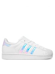 Adidas Sneakersy Superstar II J JQ2803 Biały. Białe buty sportowe dziewczęce Adidas, bez wzorów, ze skóry, bez zapięcia. Za 399.99 zł.