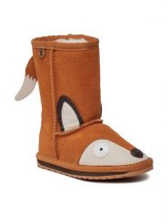 EMU Australia Śniegowce Fox K12074 Brązowy. Brązowe buty zimowe dziewczęce Emu Australia, ze skóry, bez zapięcia. Za 499.99 zł.