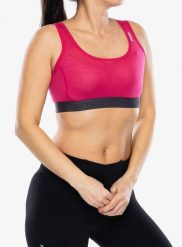 Biustonosz termoaktywny Sensor Merino Active Bra. Czerwone bielizna termoaktywna damska Sensor, m, bez wzorów, z materiału, bez ramiączek, długie. Za 138.59 zł.