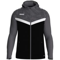 Bluza dresowa z kapturem zapinana na zamek Jako Iconic. Czarne bluzy damskie Jako, l, bez wzorów, z dresówki, z kapturem. Za 316.50 zł.