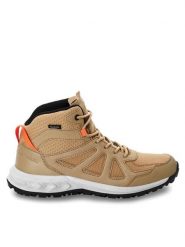 Jack Wolfskin Trekkingi Woodland 2 Texapore Mid W 4051331 Beżowy. Brązowe obuwie sportowe damskie Jack Wolfskin, trekkingowe. Za 549.99 zł.
