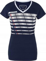 Damska koszulka tenisowa Tecnifibre F2 Airmesh. Niebieskie t-shirty damskie TECNIFIBRE, xs, bez wzorów, z materiału, bez kołnierzyka. Za 69.00 zł.