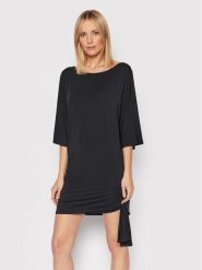 MICHAEL Michael Kors Sukienka plażowa MM7M749 Czarny Relaxed Fit. Czarne sukienki damskie MICHAEL Michael Kors, na plażę, m, bez wzorów, z syntetyku, bez kołnierzyka, bez ramiączek. Za 339.99 zł.