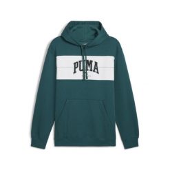 Bluza męska z kapturem PUMA SQUAD PUMA Cold Green. Zielone bluzy męskie Puma, m, bez wzorów, z dzianiny, z kapturem. Za 164.99 zł.