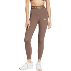 Legginsy damskie adidas Techfit 7/8. Brązowe legginsy sportowe damskie Adidas, m, bez wzorów, z elastanu, z podwyższonym stanem, na fitness i siłownię, techfit (adidas). Za 157.99 zł.