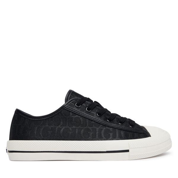 Trampki Guess. Czarne trampki i tenisówki damskie Guess, z aplikacjami, bez zapięcia. Za 342.99 zł.