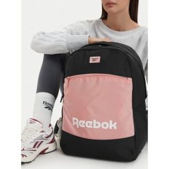 Plecak Reebok. Czarne plecaki damskie Reebok, bez wzorów, sportowe. Za 129.99 zł.