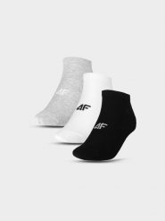 4F Skarpetki casual przed kostkę (3-pack) męskie - multikolor 32-34. Skarpety męskie 4f, bez wzorów, z bawełny. Za 44.99 zł.