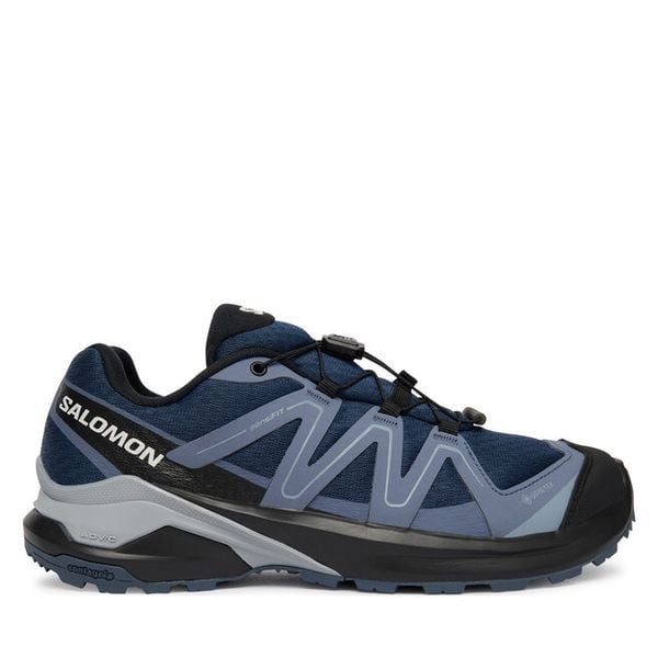 Trekkingi Salomon. Niebieskie obuwie sportowe damskie Salomon, bez wzorów, trekkingowe. Za 639.99 zł.