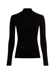 EDITED koszulka z długim rękawem - Manon Kobiety wiskoza czarny, 40. Czarne t-shirty damskie Edited, bez wzorów, prążkowane, eleganckie, bez kołnierzyka. Za 129.95 zł.