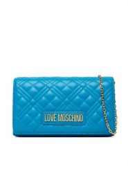 LOVE MOSCHINO Torebka JC4079PP0OLA0702 Turkusowy. Niebieskie torebki do ręki damskie Love Moschino, bez wzorów, ze skóry, wizytowe, bez dodatków. Za 609.99 zł.