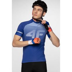 Koszulka rowerowa męska RKM151 - kobalt. T-shirty męskie 4f, m, bez wzorów, bez kołnierzyka. W wyprzedaży za 69.99 zł.