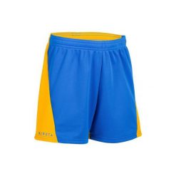 Spodenki do siatkówki V100 chłopięce niebiesko-żółte. Szorty dla chłopców marki ALLSIX. Za 24.99 zł.