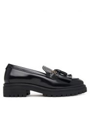 Barbour Loafersy Ava LFO0814BK71 Czarny. Czarne mokasyny damskie Barbour, ze skóry. Za 834.99 zł.