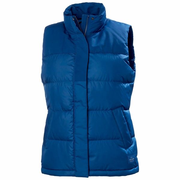 Damska kurtka puchowa Helly Hansen Isfjord. Niebieskie kurtki damskie Helly Hansen, na zimę, bez wzorów, z puchu, bez kaptura. W wyprzedaży za 746.00 zł.