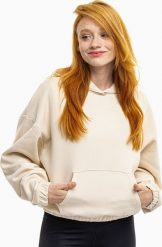 4f Bluza damska 4F F1057 kremowa 4FWSS24TSWSF1057 12S XS. Białe bluzy damskie 4f, s, bez wzorów, bez kaptura. Za 138.99 zł.