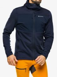 Bluza z kapturem męska Montane Fury XT Hoodie. Niebieskie bluzy męskie Montane, l, bez wzorów, z materiału, z kapturem. Za 543.39 zł.