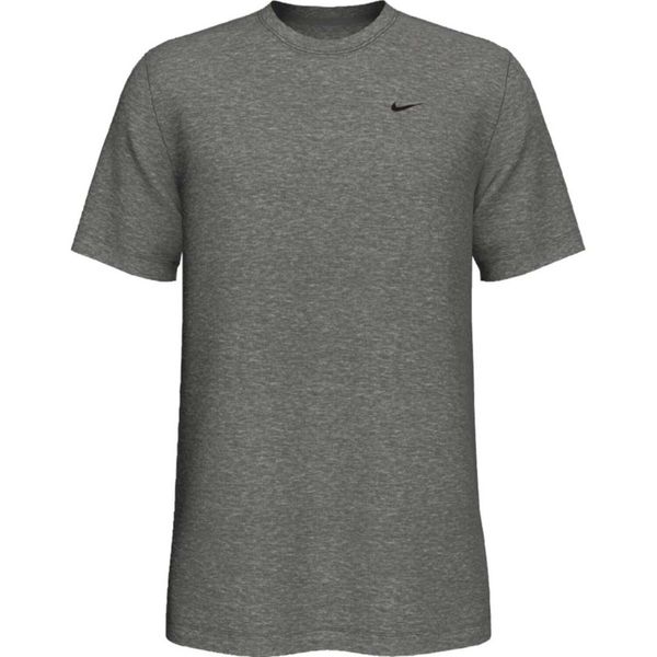 Koszulka treningowa męska Nike Dry Tee Crew Solid. Czarne buty sportowe męskie Nike, m, bez wzorów, bez kołnierzyka, bez ramiączek, na fitness i siłownię. Za 99.00 zł.