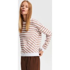 Bluza w paski - Kremowy. Bluzy damskie Reserved. W wyprzedaży za 39.99 zł.
