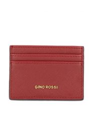 Gino Rossi Portfel QYL0023 Czerwony. Czerwone portfele damskie Gino Rossi, bez wzorów, z materiału. Za 39.99 zł.