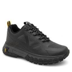 Półbuty BASS OUTDOOR. Czarne półbuty damskie BASS OUTDOOR, bez wzorów, bez obcasa, na płaskiej podeszwie, bez zapięcia. Za 199.99 zł.