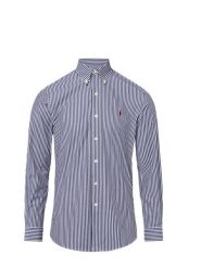 Polo Ralph Lauren Koszula Mężczyźni Regular Fit Bawełna niebieski|biały, L. Białe koszule męskie Polo Ralph Lauren, l, bez wzorów, z bawełny, eleganckie, bez kołnierzyka, bez ramiączek. Za 549.95 zł.