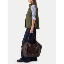Torebka Beverly Hills Polo Club. Brązowe torebki do ręki damskie Beverly Hills Polo Club, bez wzorów, bez dodatków. Za 229.99 zł.