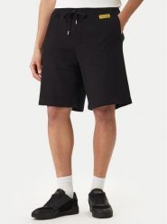 Versace Jeans Couture Szorty sportowe 80GADT04 CF01T Czarny Regular Fit. Czarne krótkie spodenki sportowe męskie Versace Jeans Couture, l, bez wzorów, z bawełny. Za 639.99 zł.