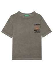 United Colors Of Benetton T-Shirt 3PCMC10N7 Szary Regular Fit. Szare t-shirty dla chłopców United Colors Of Benetton, bez wzorów, z bawełny, bez ramiączek. Za 49.99 zł.