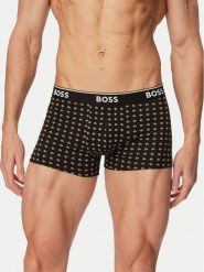 BOSS Komplet bokserek 50554443 Beżowy. Brązowe bokserki męskie Boss, l, bez wzorów, z bawełny. Za 209.99 zł.