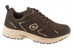 Buty sportowe Sneakersy damskie, Kitaura II. Brązowe obuwie sportowe damskie Lotto, bez wzorów, z materiału, trekkingowe. Za 149.99 zł.
