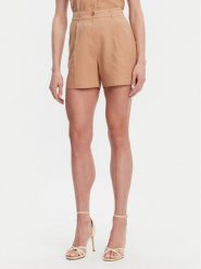 Gaudi Szorty materiałowe 511BD25038 Brązowy Regular Fit. Brązowe szorty damskie Gaudi, bez wzorów, ze lnu. Za 239.99 zł.