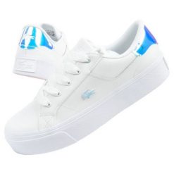 Buty Lacoste Ziane Platform 041Y9 białe. Białe obuwie sportowe damskie bez wzorów, ze skóry. W wyprzedaży za 576.20 zł.