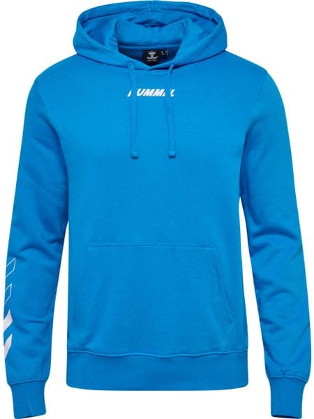 Bluza z kapturem Hummel hmlELEMENTAL. Niebieskie bluzy męskie Hummel, s, bez wzorów, z bawełny, z kapturem. Za 149.75 zł.