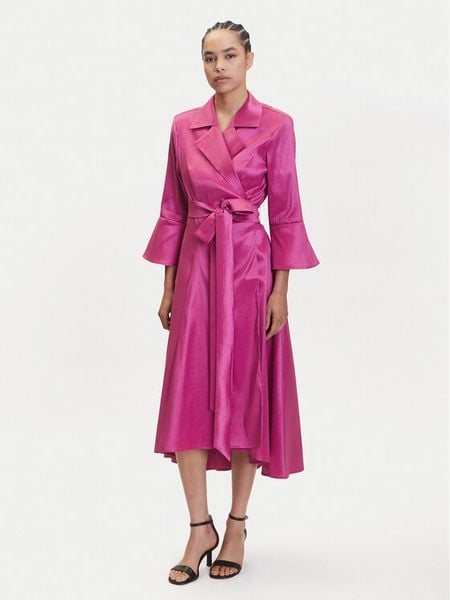 Joseph Ribkoff Sukienka koktajlowa 251727 Różowy Regular Fit. Czerwone sukienki damskie Joseph Ribkoff, bez wzorów, z syntetyku, wizytowe, bez kołnierzyka, bez ramiączek. Za 729.99 zł.