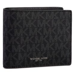 Portfel Michael Kors. Czarne portfele męskie Michael Kors, bez wzorów. Za 329.99 zł.