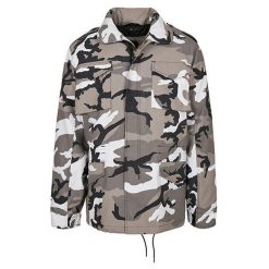 Męska Kurtka Polowa M65 Standard Camo. Brązowe kurtki męskie BUILD YOUR BRAND, m, bez wzorów, sportowe, bez kaptura. Za 521.99 zł.