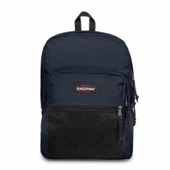Plecak Eastpak Pinnacle. Niebieskie plecaki damskie Eastpak, bez wzorów, z materiału. W wyprzedaży za 375.60 zł.