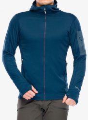 Bluza polarowa męska Rab Modulus Hoody. Niebieskie bluzy męskie RAB, na zimę, l, bez wzorów, z materiału, bez kaptura. Za 510.40 zł.