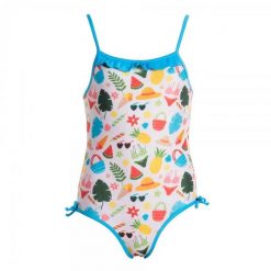 Strój kąpielowy dla dziewczynki Squba Summer Series Subli Multicolor Blue. Niebieskie stroje kąpielowe dla dziewczynek Softee, bez wzorów, z elastanu. Za 155.99 zł.