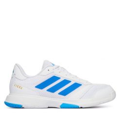 Buty halowe adidas. Białe buty sportowe męskie Adidas, bez zapięcia. Za 299.99 zł.