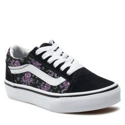 Tenisówki Vans. Czarne trampki i tenisówki chłopięce Vans, bez wzorów, bez zapięcia. Za 139.99 zł.
