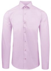 Różowa Koszula Bawełniana o Taliowanym Kroju, Jednokolorowa. Czerwone koszule męskie Pazzani, bez wzorów, z bawełny, eleganckie, bez kołnierzyka, bez ramiączek. Za 169.00 zł.